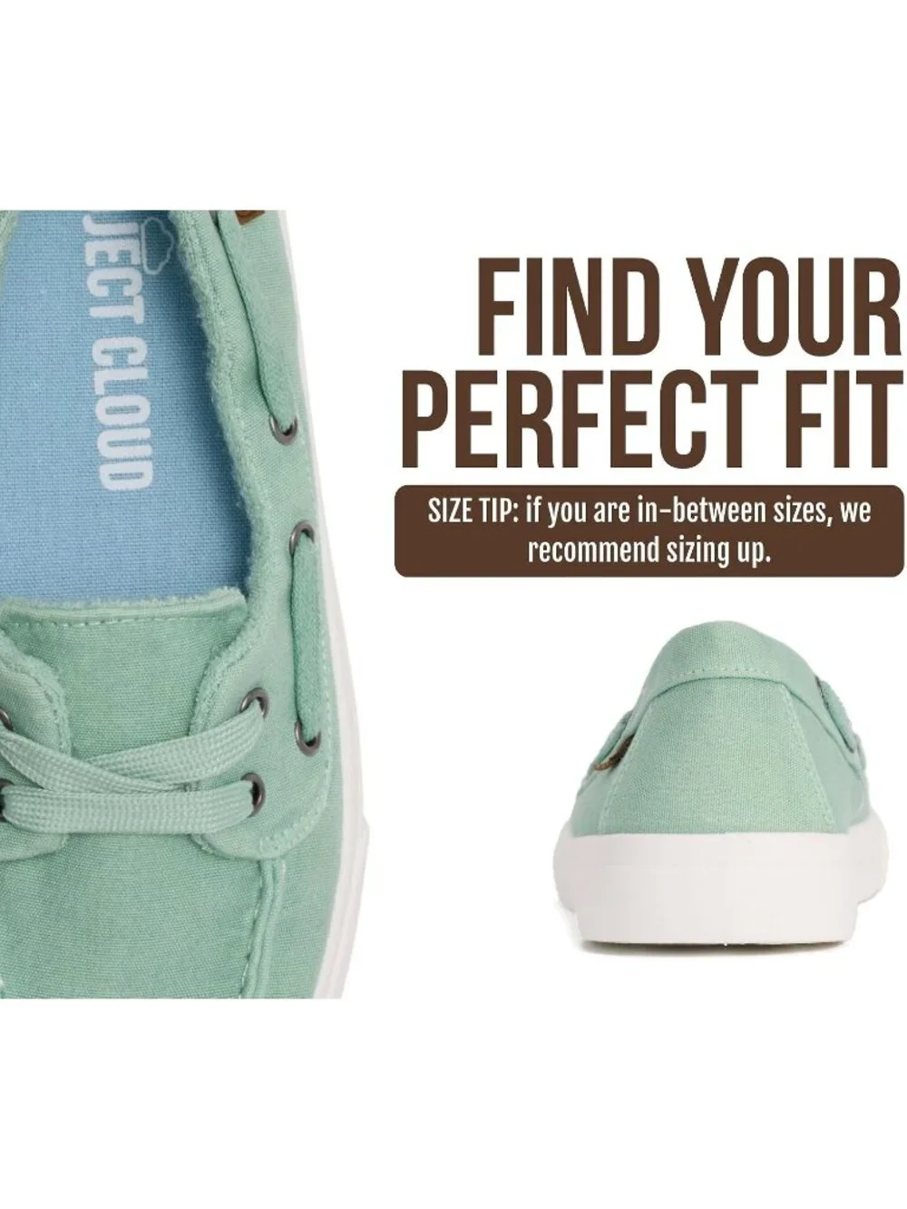 Womens Hemlock Canvas Project Cloud Canvas Sneakers Memory Foam Slip On Loafers
